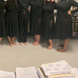 Black Dance Leotard Dress